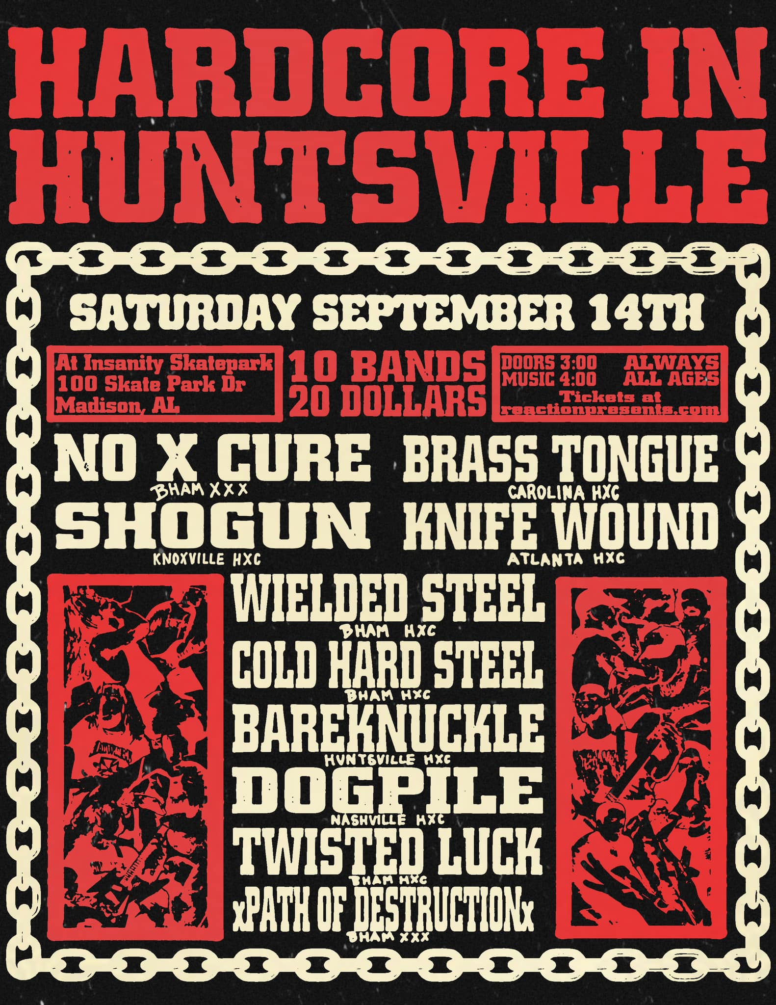 hardcore in huntsville